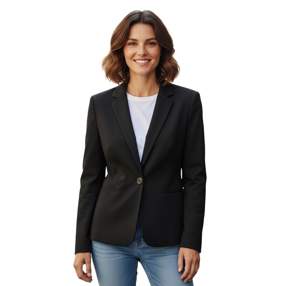 Philosophy Black‎ Women's Blazer Jacket Size 2 Business Career Cocktail EUC